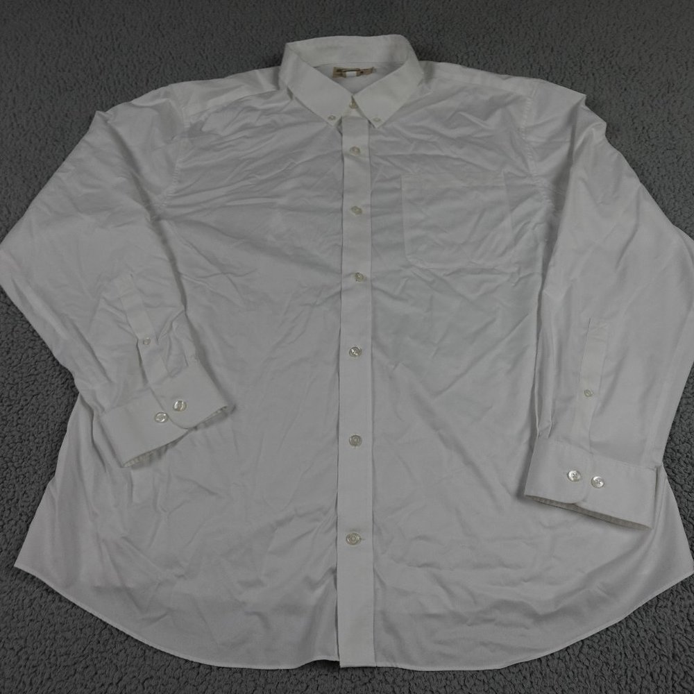 DULUTH Trading Co Wrinkle Fighter Button Up Mens 2 Extra Large XXL Relaxed Fit